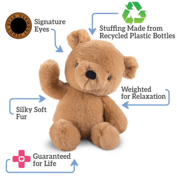 13 In. Weighted Teddy Bear - Image 2