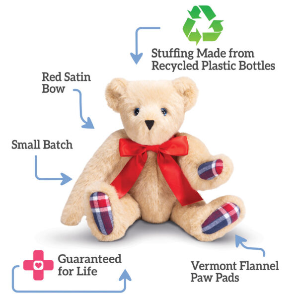 15 In. Special Edition Vermont Flannel Liberty Bear - Image 3