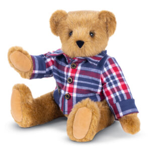 15 In. Vermont Flannel Bear, Liberty Plaid