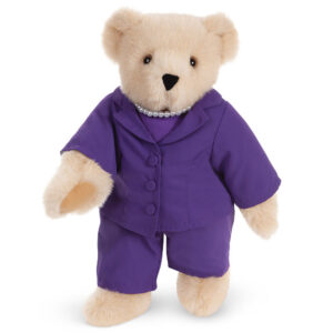 15 In. Business Bear, Purple Suit