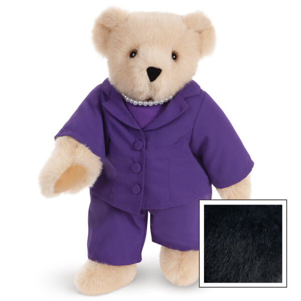 15 In. Business Bear, Purple Suit - Image 4