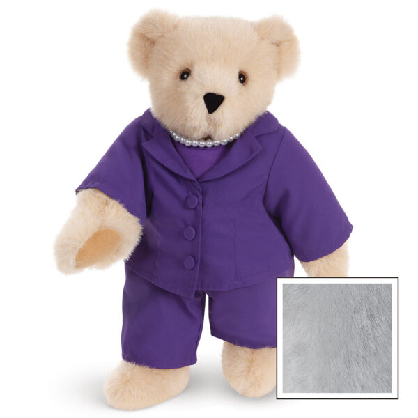 15 In. Business Bear, Purple Suit - Image 6