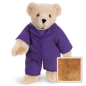 15 In. Business Bear, Purple Suit