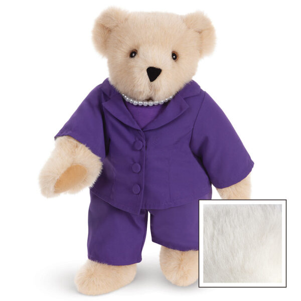 15 In. Business Bear, Purple Suit - Image 3